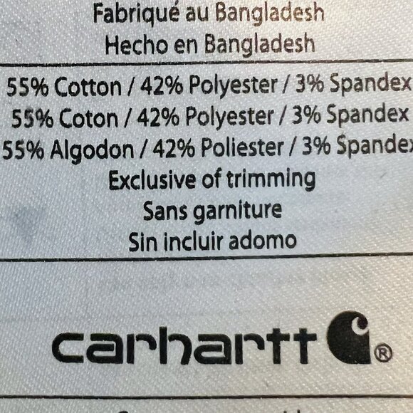 NWT Carhartt Men's Ripstop Rugged Flex Stretch Black Scrub Top Size Small - Picture 10 of 11